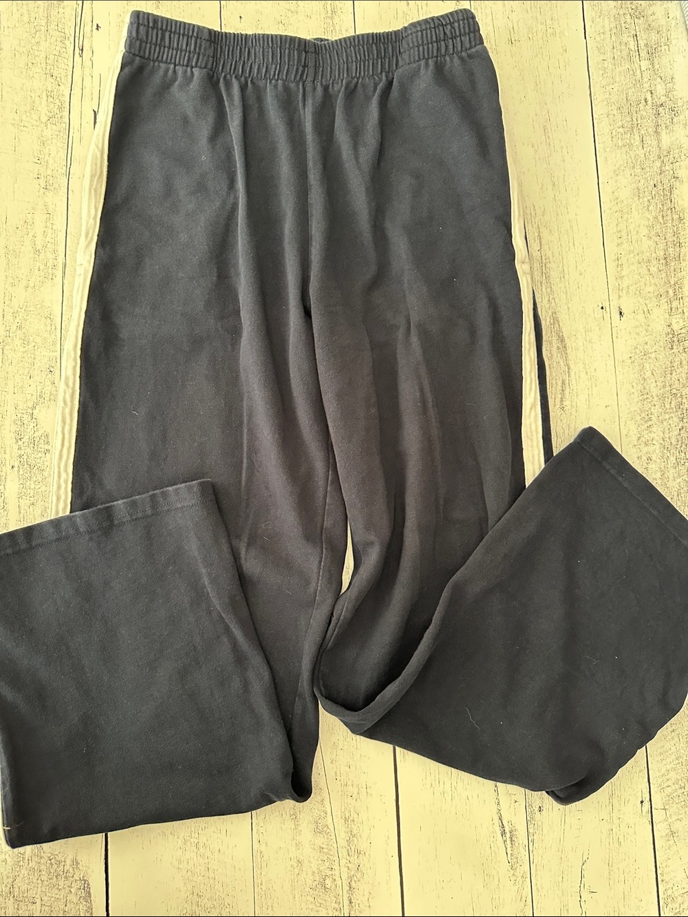 Brandy Melville Navy Sweatpants with white Side Stripe